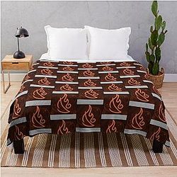 Wizard101 Fire Casting Symbol Throw Blanket