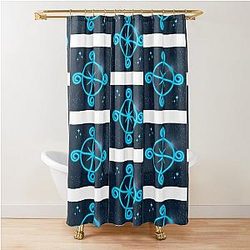 Wizard101 Ice Casting Symbol Shower Curtain
