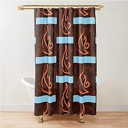 Wizard101 Fire Casting Symbol Shower Curtain