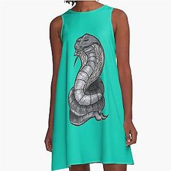 Thunder Snake Wizard101 A-Line Dress