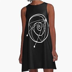 White Wizard101 A-Line Dress