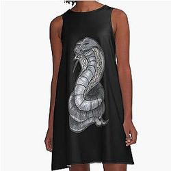 Thunder Snake Wizard101 A-Line Dress