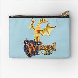 Wizard101 fire dragon gift, Wizard 101 fire dragon design Zipper Pouch