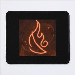 Wizard101 Fire Casting Symbol Mouse Pad