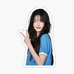 Jang Wonyoung Peace Sign Sticker