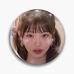 K-pop IVE Wonyoung Coquette Pink Bow Pin