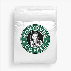 Wonyoung Coffee Duvet Cover