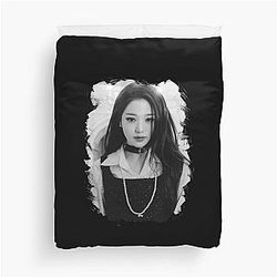 Wonyoung White Duvet Cover