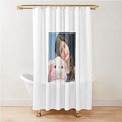 IVE Wonyoung Bear Shower Curtain