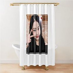 IVE Wonyoung Smile Shower Curtain