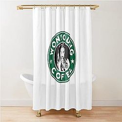 Wonyoung Coffee Shower Curtain
