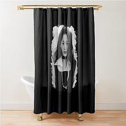 Yoona White And Black Shower Curtain