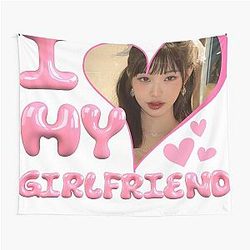 IVE Wonyoung I love My Girlfriend Kpop Tapestry