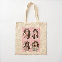 IVE Wonyoung Coquette Pink Cotton Tote Bag