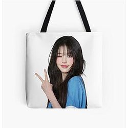 Jang Wonyoung Peace Sign Tote Bag