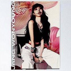 IVE Jang Wonyoung Baddie orchid Poster