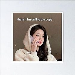 IVE Wonyoung Meme Photo Poster