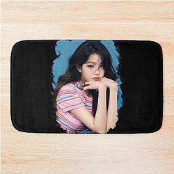 Jisoo White Black Bath Mat