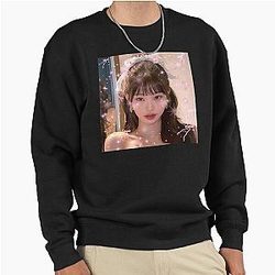 Kpop IVE Wonyoung Coquette Pink Pullover Sweatshirt