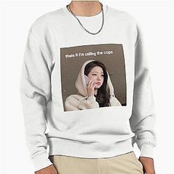 IVE Wonyoung meme photo Pullover Sweatshirt
