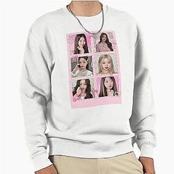 KPOP IVE Wonyoung Coquette Pink Cute Photo Set Pullover Sweatshirt