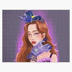 Halloween This Witch Can Be Bribed By Chocolate Some Days I'm Extra Witchy Wonyoung Kpop Fanart Stickers Posters Neon Light Jigsaw Puzzle