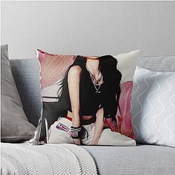 IVE Jang Wonyoung Baddie Orchid Throw Pillow