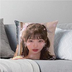 IVE Coquette Pink Bows Throw Pillow