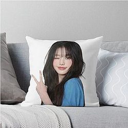 Jang Wonyoung Peace Throw Pillow