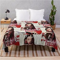 IVE Wonyoung Magazine Cover Throw Blanket