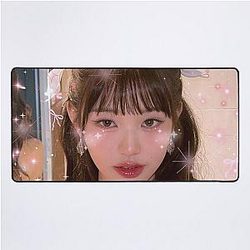 Kpop IVE Wonyoung Coquette Pink Bow Desk Mat