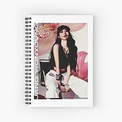 IVE Jang Wonyoung Baddie orchid Spiral Notebook