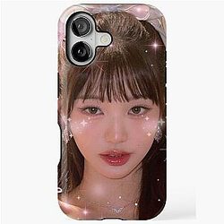 K-pop IVE Wonyoung Coquette Pink Bows iPhone Tough Case
