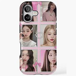 KPOP IVE Wonyoung Coquette Pink Cute Photo Set iPhone Tough Case
