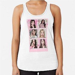 IVE Wonyoung Coquette Pink Cute Photo Set Racerback Tank Top