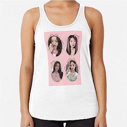 IVE Wonyoung Coquette Pink Short Racerback Tank Top