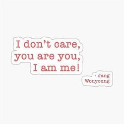 Inspiration Quote from Jang Wonyoung Sticker