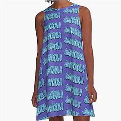 Wooli Festival Raver Artistic EDM Artist Logo A-Line Dress