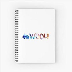 Wooli Flames Spiral Notebook