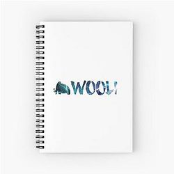 Wooli Blue Nebula Old Calendar Spiral Notebook