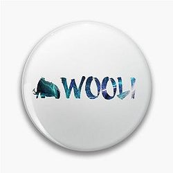 Wooli Blue Nebula Button
