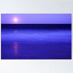 Full moon over surf at Wooli