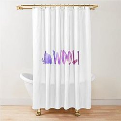 Wooli Purple Galaxy Shower Curtain
