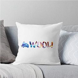 Wooli Flames Throw Pillow