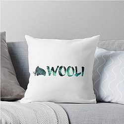 Wooli Green Galaxy Throw Pillow