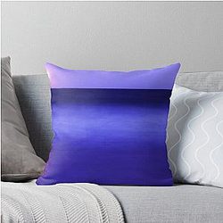 Full moon over surf at Wooli Throw Pillow