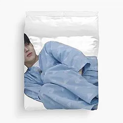 Wooyoung Meme Duvet Cover