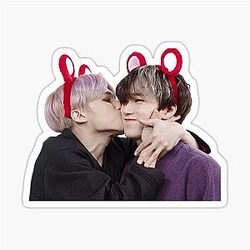 Ateez woosan San kiss Sticker