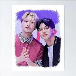 Woosan x San - ATEEZ Poster