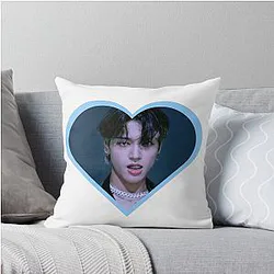 Kpop ATEEZ Wooyoung Heart Throw Pillow